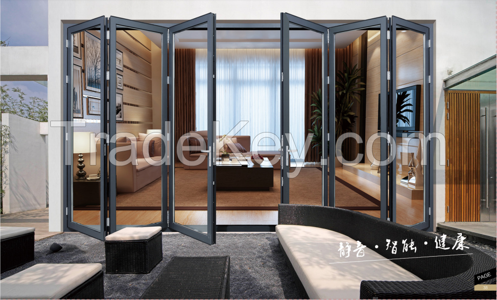 Aluminum Alloy Folding Door Partitions Large Spaces And Is Suitable For Shopping Malls, Office Buildings, Exhibition Hal