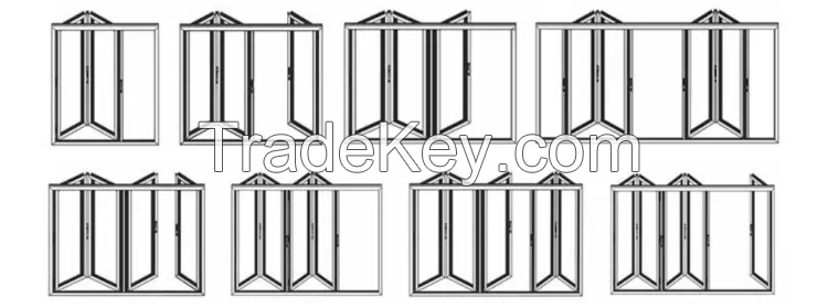 Aluminum Alloy Folding Window Ventilation And Heat Insulation Is Suitable For Study, Kitchen, Office And Other Places