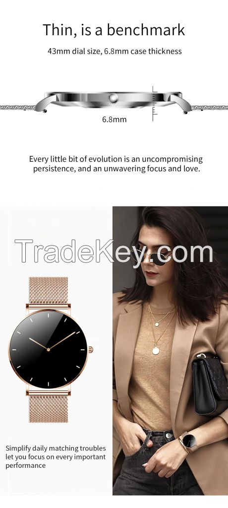 2024 new Women smart watch BT call health watch for Huawei Xiaomi 