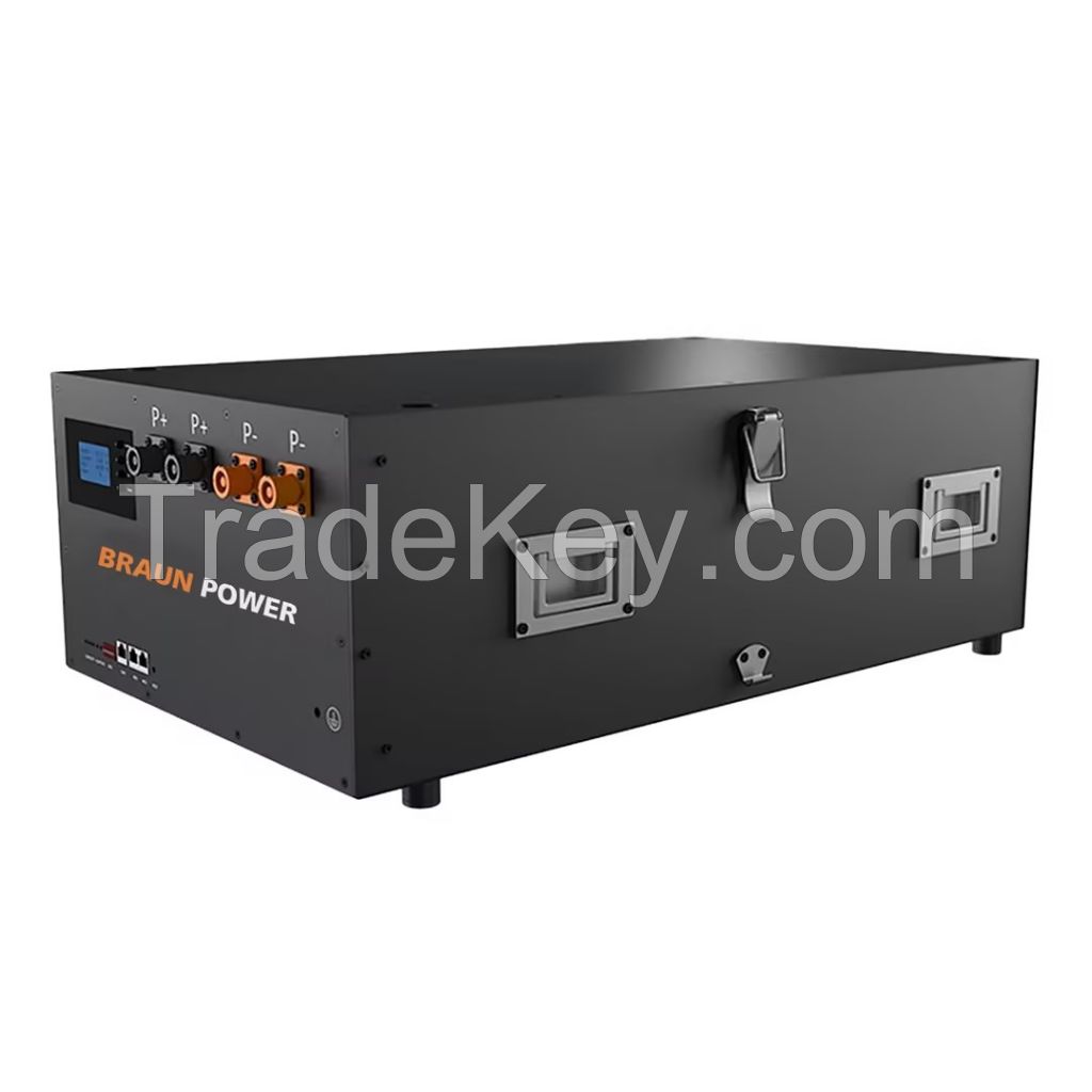 51.2V 100AH stacked solar energy storage battery