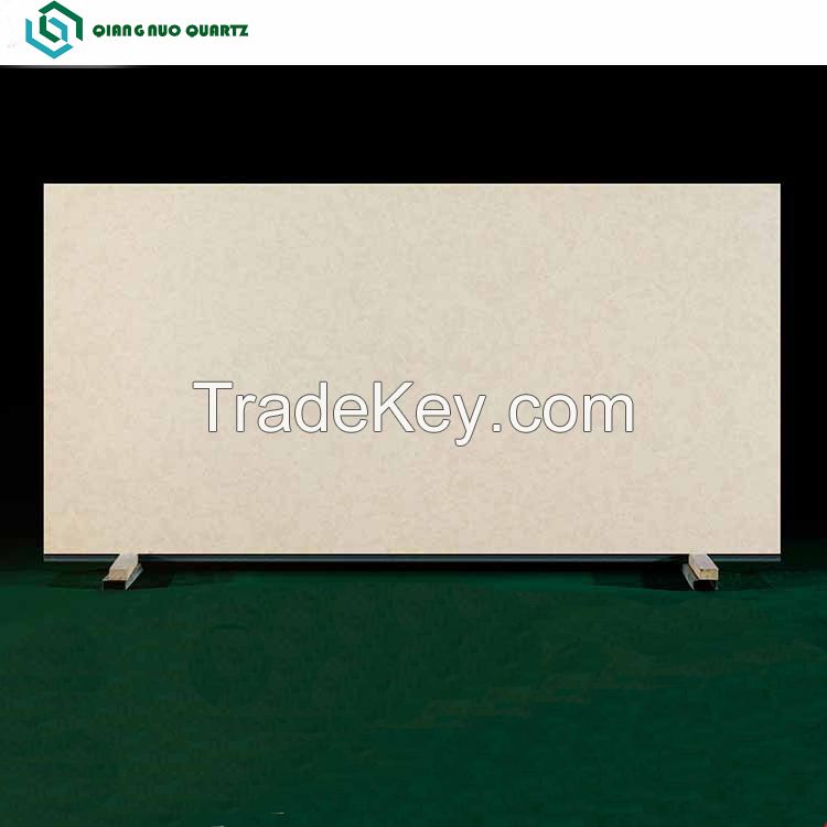 Solution Artificial Snow White Quartz Stone Slab For Composite Dining Table Top