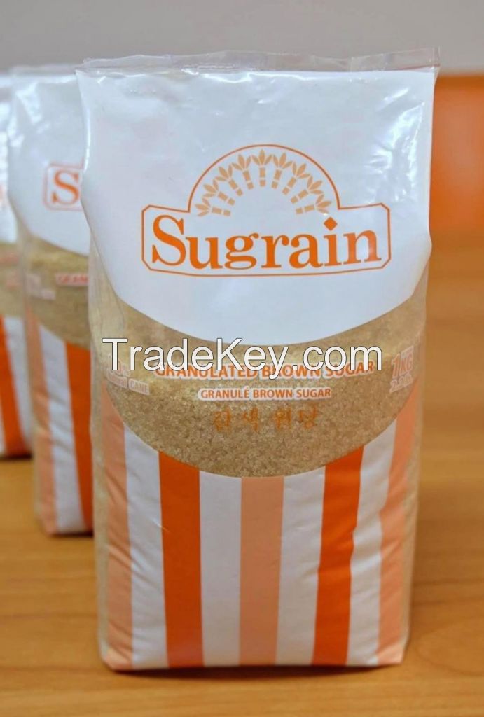 RAW BROWN CANE SUGAR GRADE E ICUMSA 600-1200