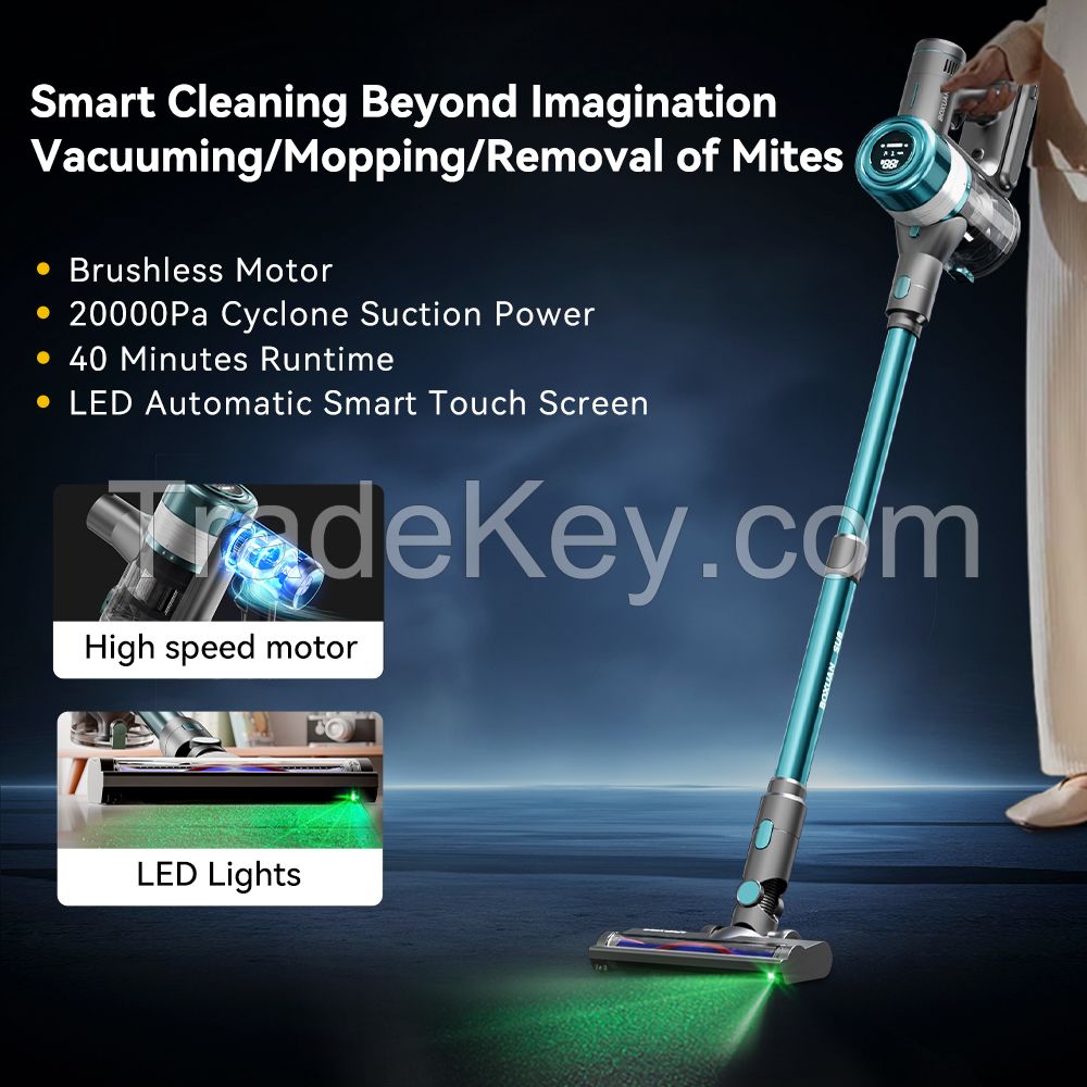 E.LUO Car Vacuum Cleaner High Power Cordless Wet And Dry Portable Car Vacuum Cleaner For Home