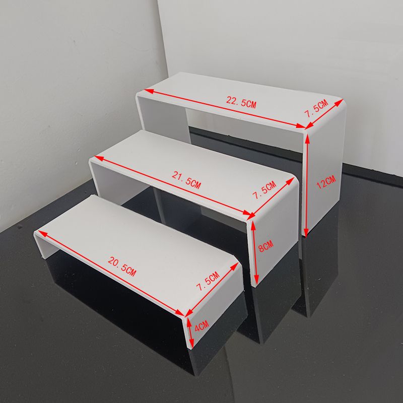 Factory Customized Jewelry Display Riser Shelf U Shape Display Stand for Cake Candy Home Decoration Acrylic Display Risers