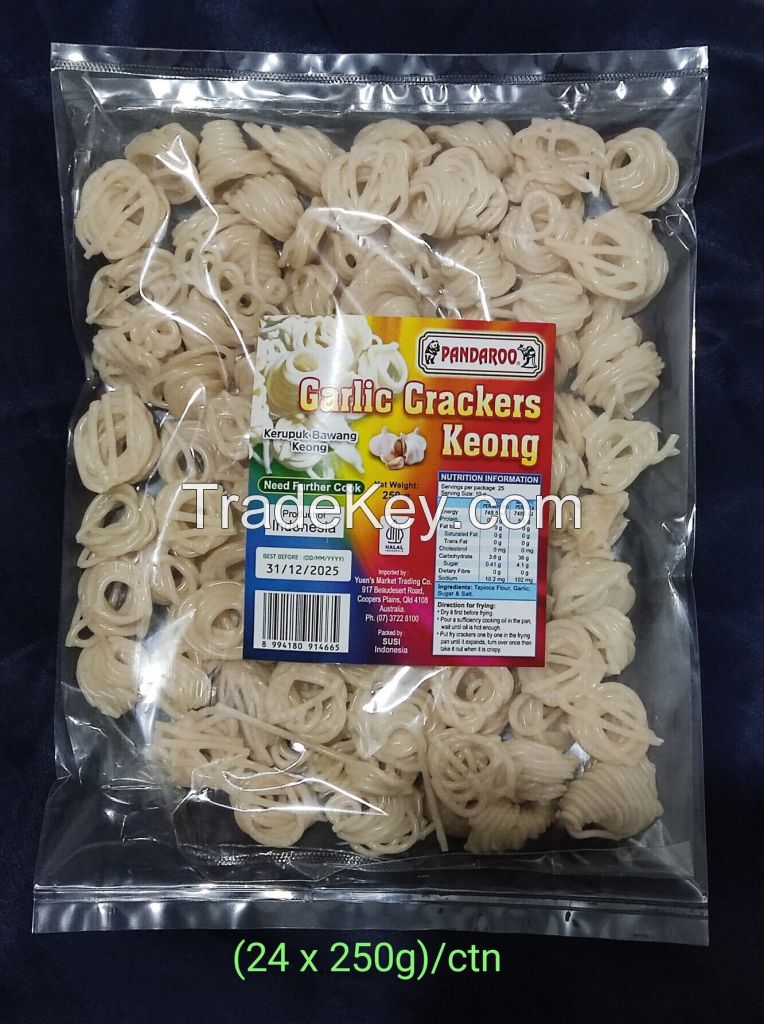 PALM Brand - Garlic Crackers KEPANG (Kerupuk Bawang KEPANG ) Mentah