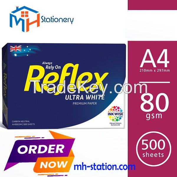 Reflex copy paper A4 80,75,70 gsm