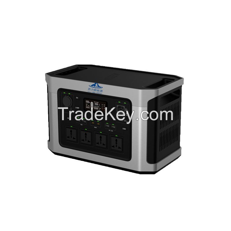 Rechargeable Backup Power Lifepo4 Battery Emergency Solar Generator 1000w Portable Power Station