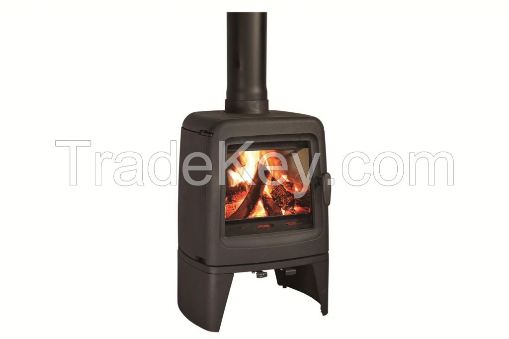 Wood stove cast iron freestanding wall fireplace indoor heating wood burning warming smokeless stove