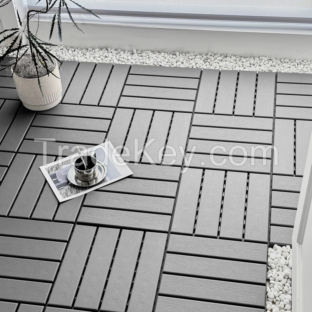 300*300 DIY interlocking plastic deck tiles for patio