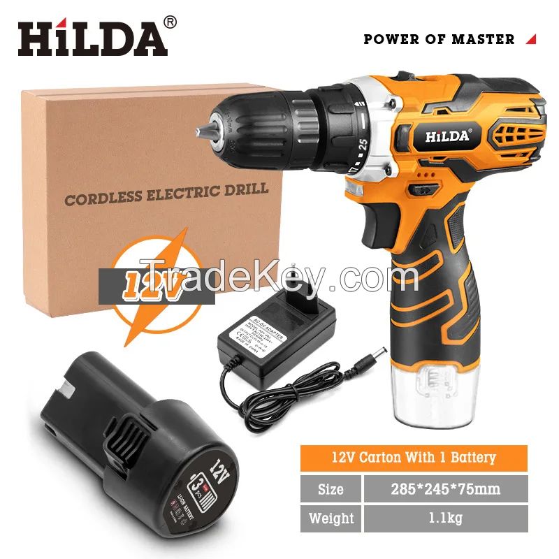 12V power drills Sets Multi Function Charging Electric Hand Drill Home Electric Screw Driver atornillador inalambrico