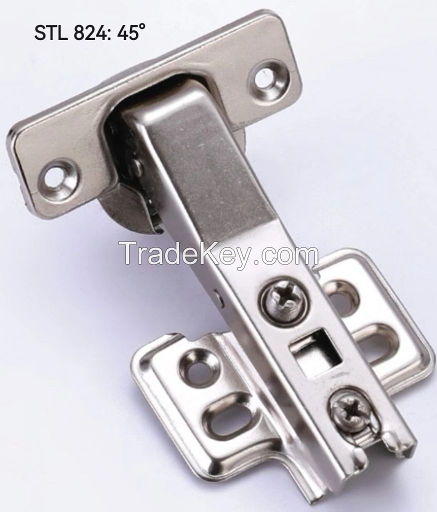 STL-824 45 degree cabinet hinge/soft-closing hinge/furniture hinge