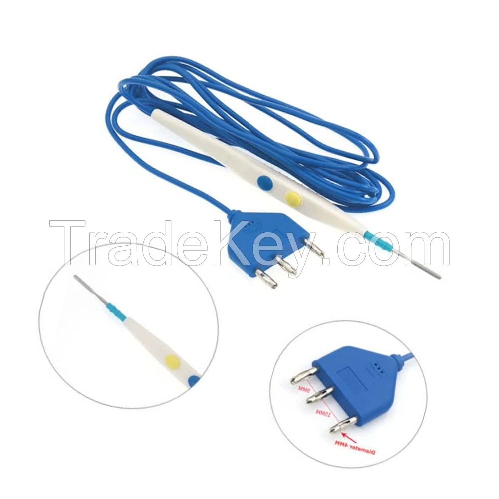 Finest Quality 2024 Single Use ESU electrosurgical Button Control Hand Switching Diathermy Pencil with Blade