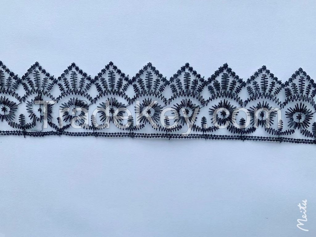 Wholesale OEM Daifei polyester lace trim for textile