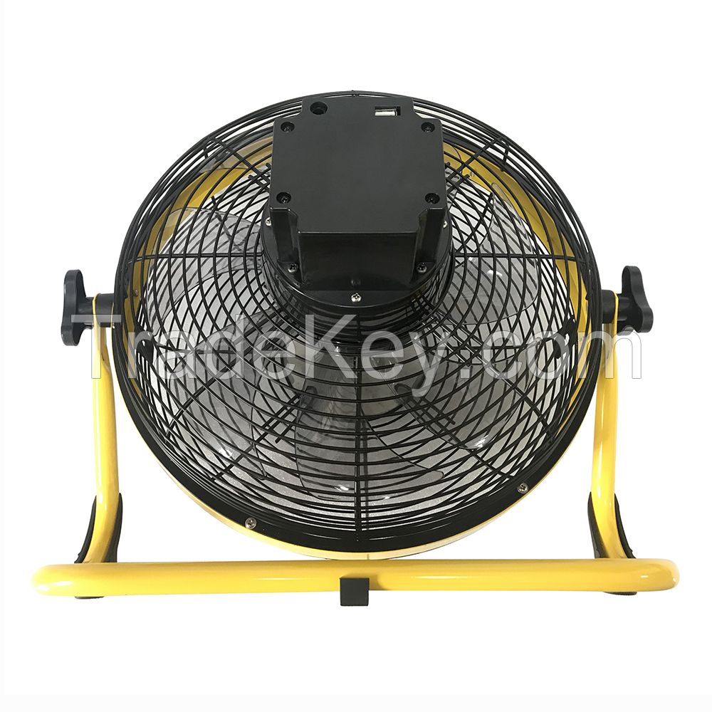 High Speed Velocity All-round Rotation Blades Metal Household Portable Air Cooling Floor Fan