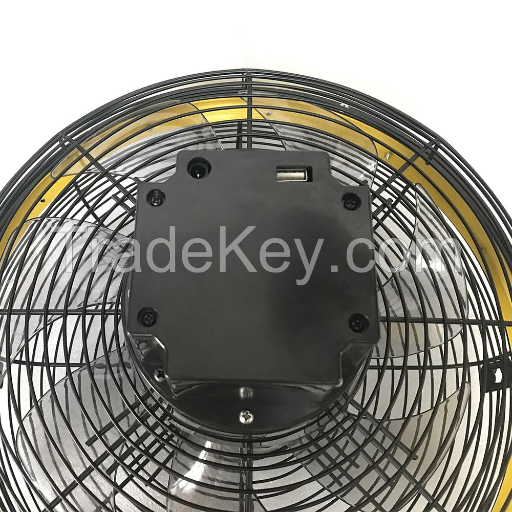 High Speed Velocity All-round Rotation Blades Metal Household Portable Air Cooling Floor Fan