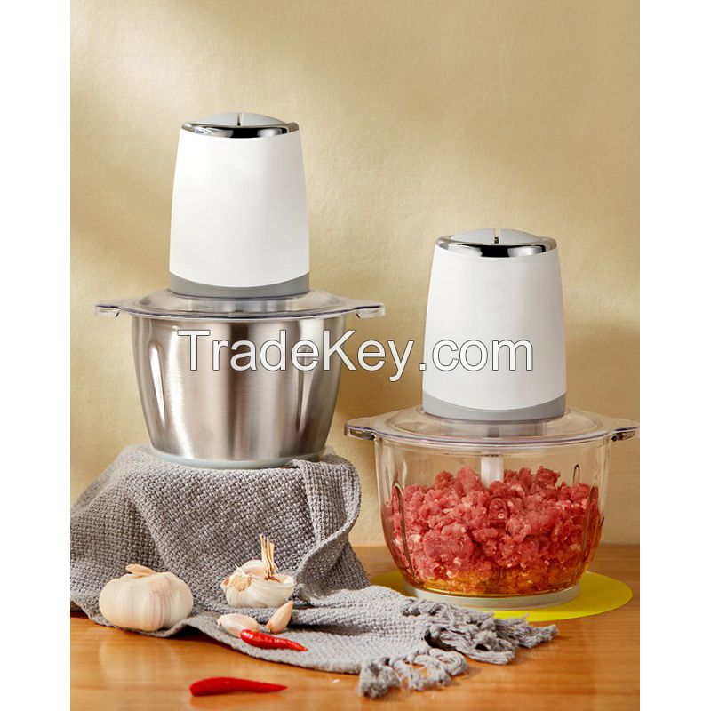 Wholesale Factory Kitchen Food Meat Mincer Chopper Home Mini Stainless Steel 2l 3l Electric Meat Grinder