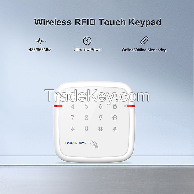 WIFI GSM Wireless Home Security Touch Keypad Anti-Thelf  Alarm System Support Android IOS App