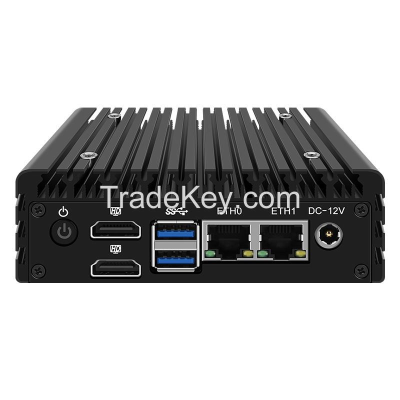  X86 P5 12th Gen Mini Router Intel i3 N305 N200 N100 N97 DDR5 Firewall PC 2xi226-V 2.5G LAN Fanless Mini PC Proxmox Server