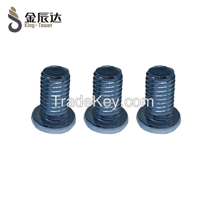 Flat head hexagon socket screw  Carbon steel material surface galvanized Support customization