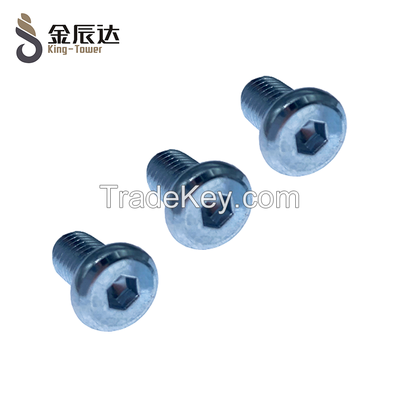 Flat head hexagon socket screw  Carbon steel material surface galvanized Support customization