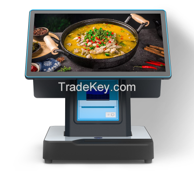 Touch pos machine  AB-9100 with 80MM printer for restaurant