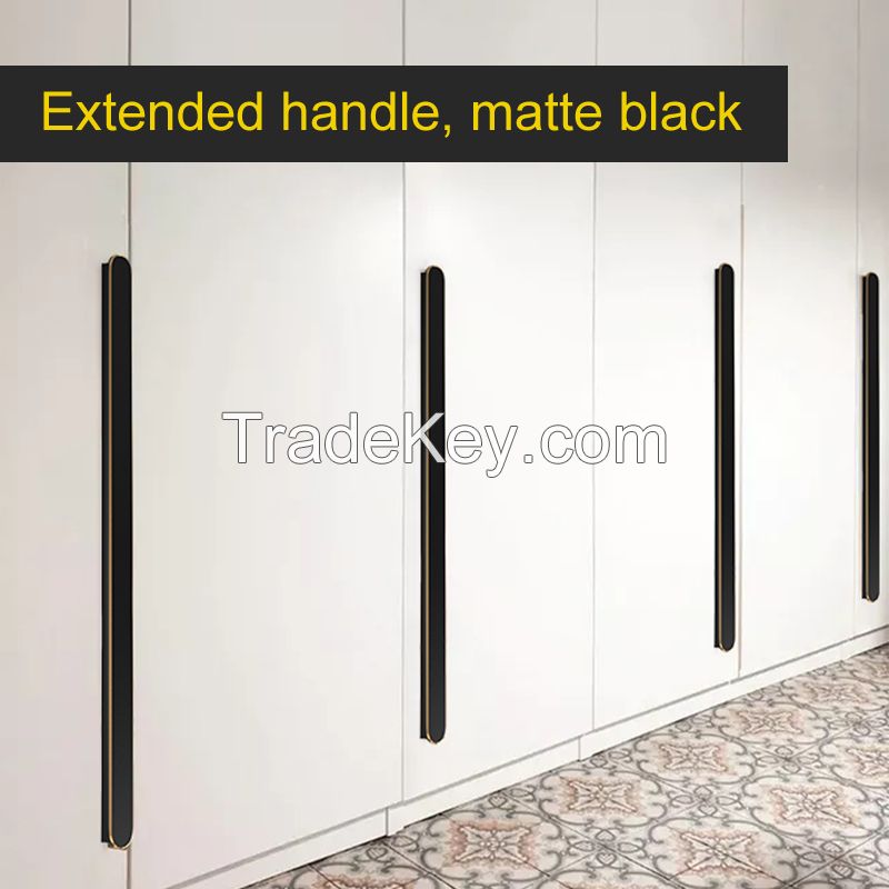 cabinet handle door handle wardrobe handle SINGLE LAYER ROUND aluminum alloy handless handle. Product Model Z-822.