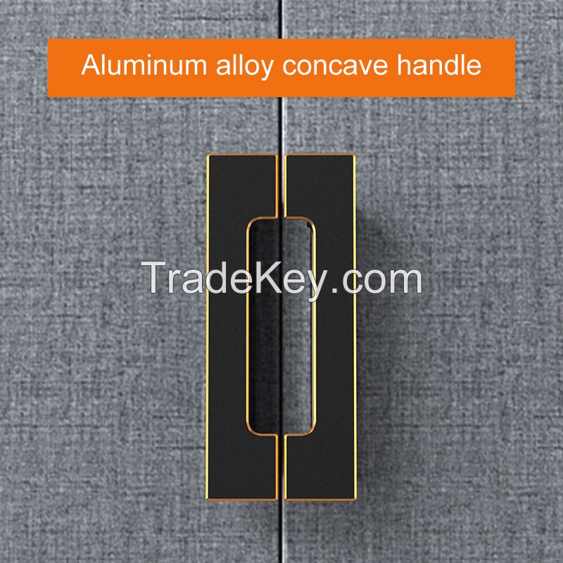 cabinet handle door handle wardrobe handle CONCAVE GOLD-RIMMED aluminum alloy handless handle. Product Model Z-823.