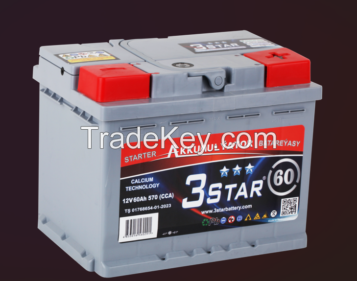 Lead Acid Car Batteries 60 AH 12V CA-CA 