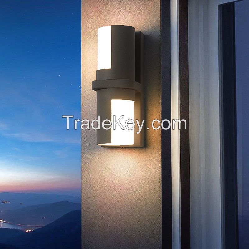 Wall Light Indoor Outdoor IP65 Wall Lamp Garden Villa Bedroom rotatable Up an Down lights sconce lamp Bedside Wall Fixture Lighting