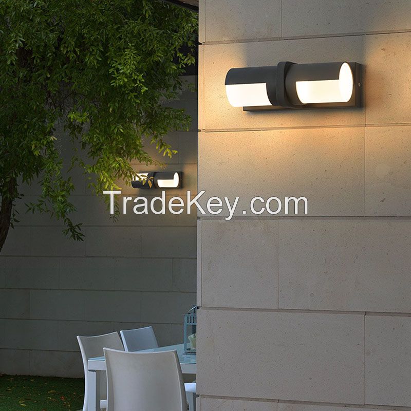 Wall Light Indoor Outdoor IP65 Wall Lamp Garden Villa Bedroom rotatable Up an Down lights sconce lamp Bedside Wall Fixture Lighting