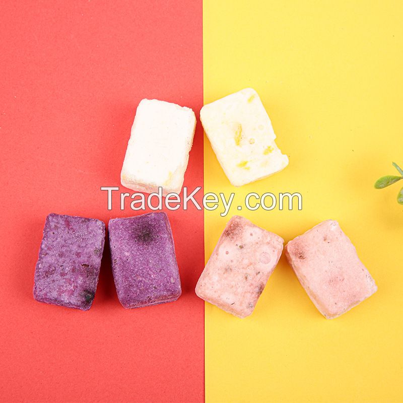 Yellow peach, strawberry, Blueberry (mixed yogurt freeze-dried)