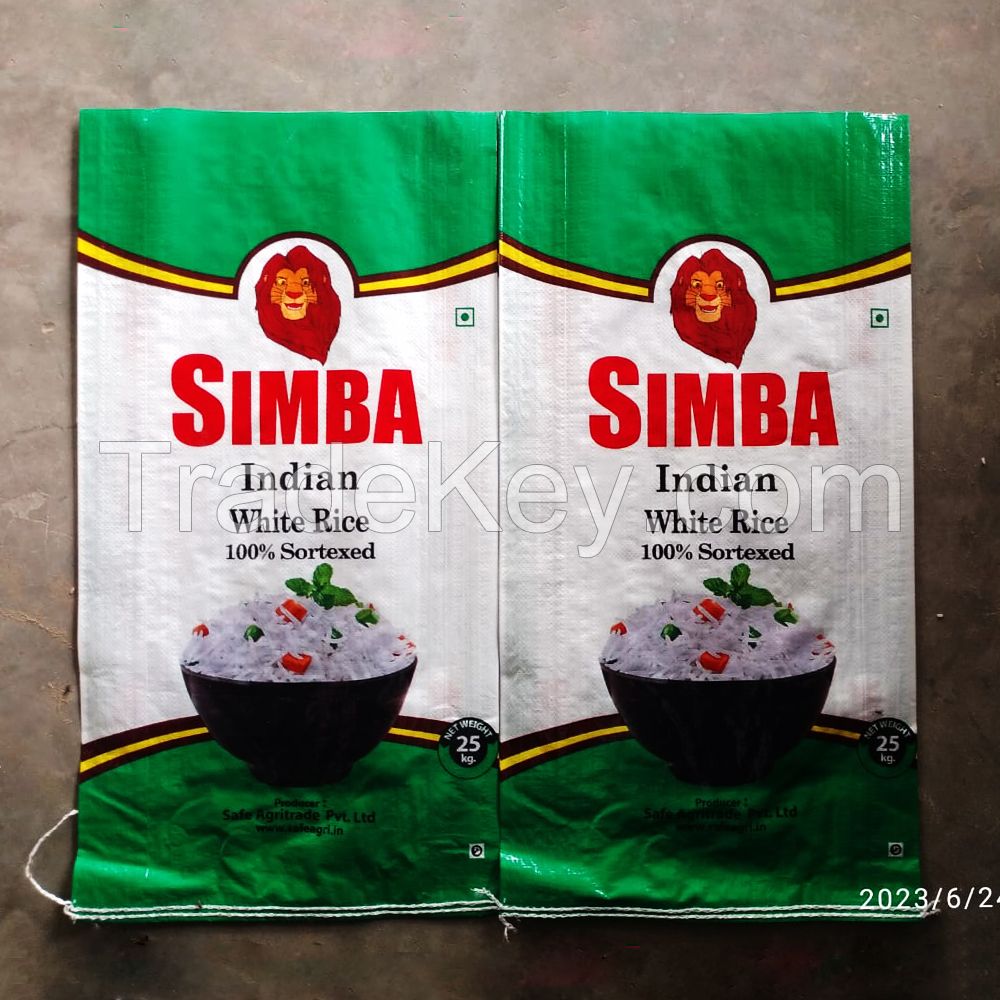 Simba Brand Extra Long Grain White Rice - 25kg