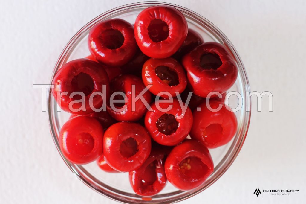 cored cherry pepper