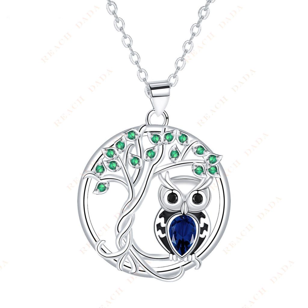 DaDa2024 Custom Wholesale Fashion Hot Sale Tree of Life Owl Animal Couple Necklace Women Teenager Girl Pendant Necklace