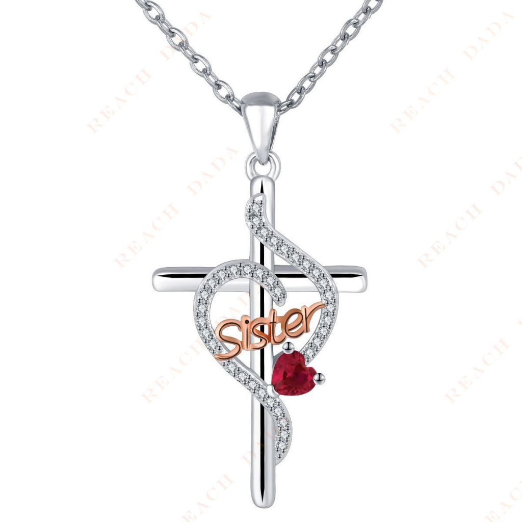 DaDa Women's Natural Custom Cross Trend Perfect Gift Zircon Pendant New Trend Series Personalized Wholesale