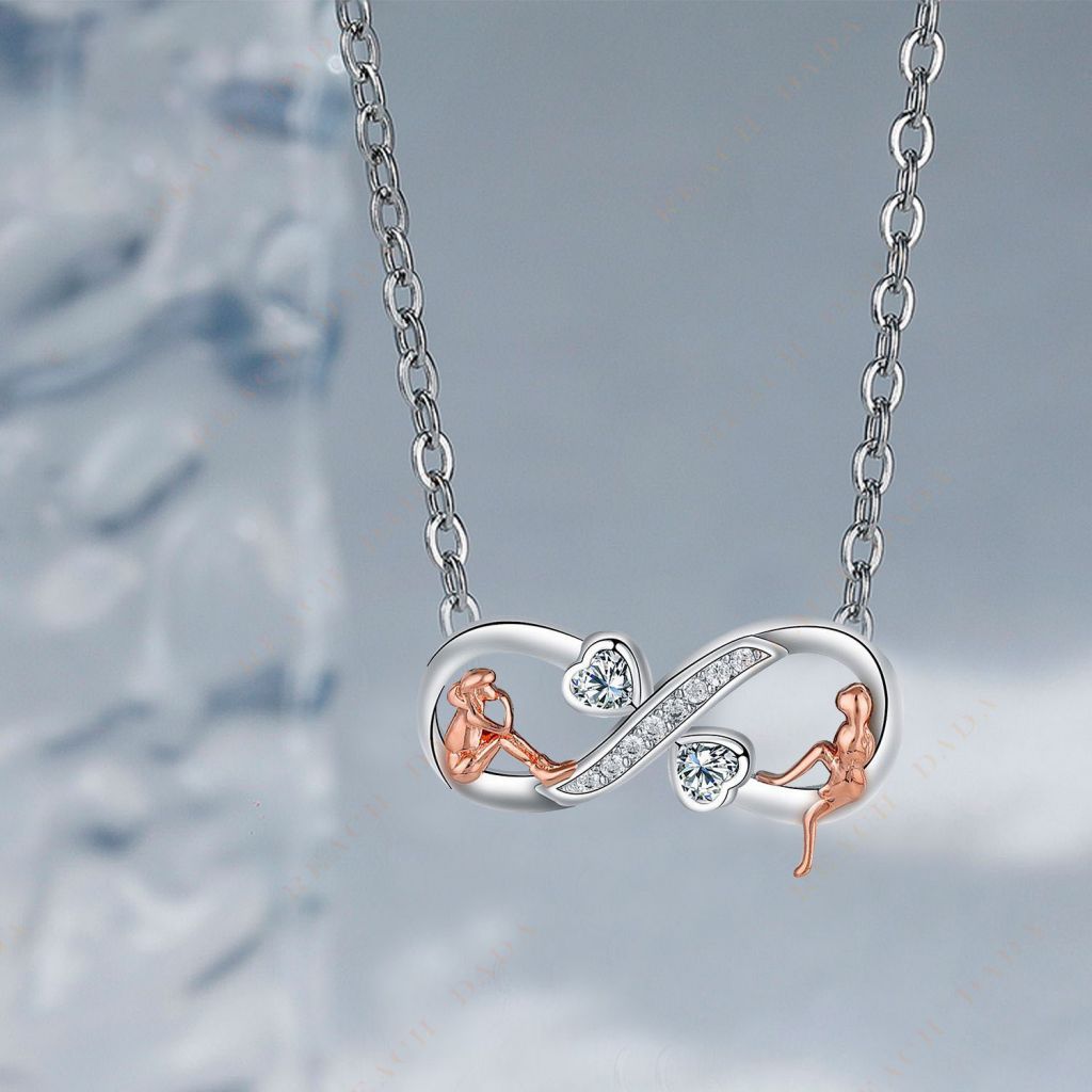 DaDa Hot Selling Infinity Symbol Necklace Good Sister Girlfriend Necklace Fashion and Generous Jewelry