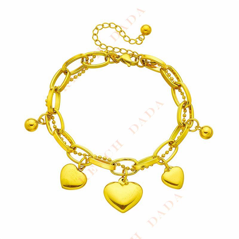 DaDa Hot sale European and American retro fashion love multi-layer metal titanium steel chain simple niche versatile jewelry bracelet