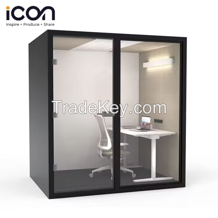 Acoustic Sound Booth Movable Small Private Two Person Office Meeting Multi-Person Office Pod