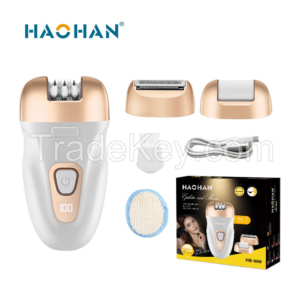 Haohan Hb-909 3 In 1 Usb Lady Epilator