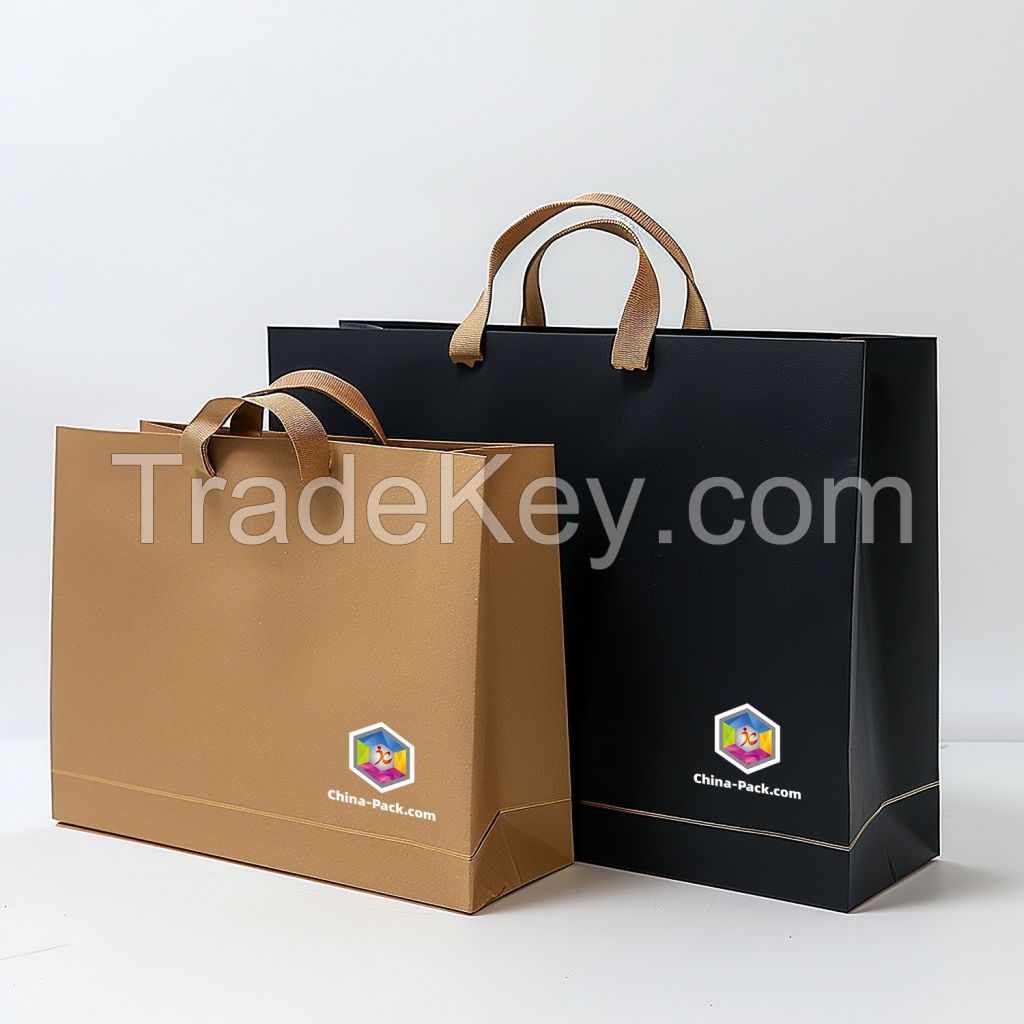 High-End and Reusable Paper bags Large size for Shopping