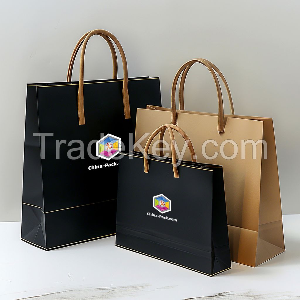 Luxury and Fully Customizable Paper Bags with an Empty Window