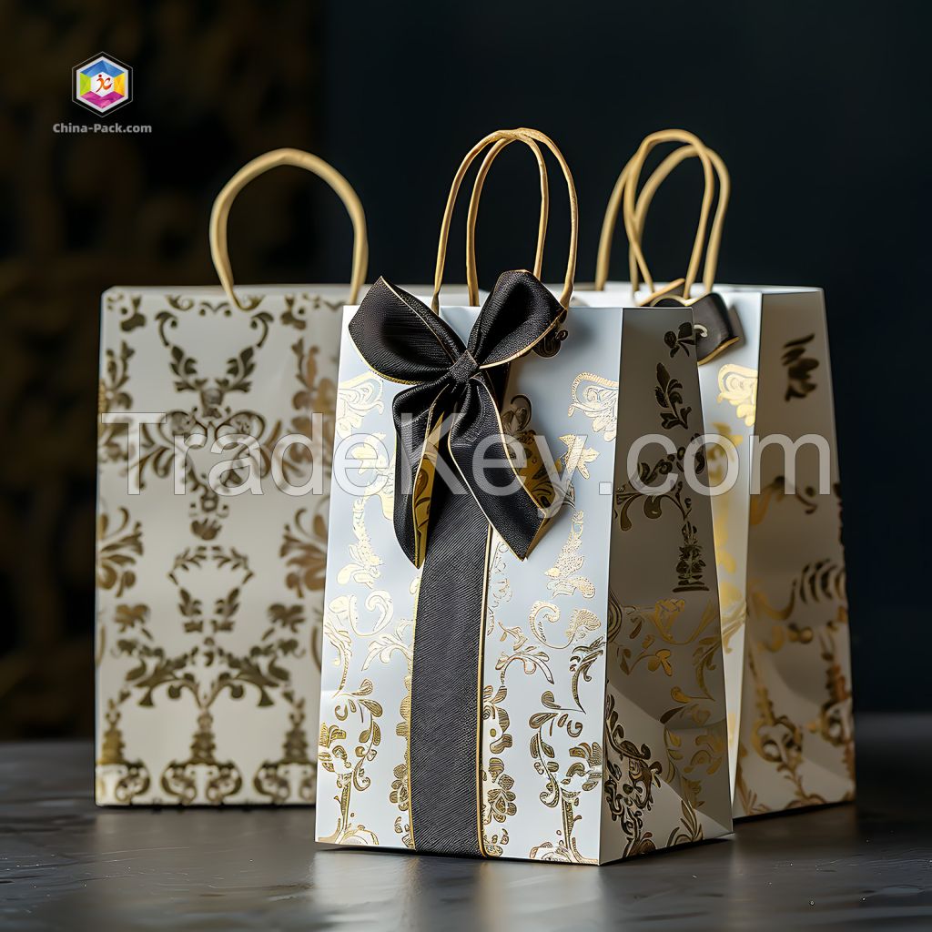 Luxury Custom-Printed Paper Shopping Bags