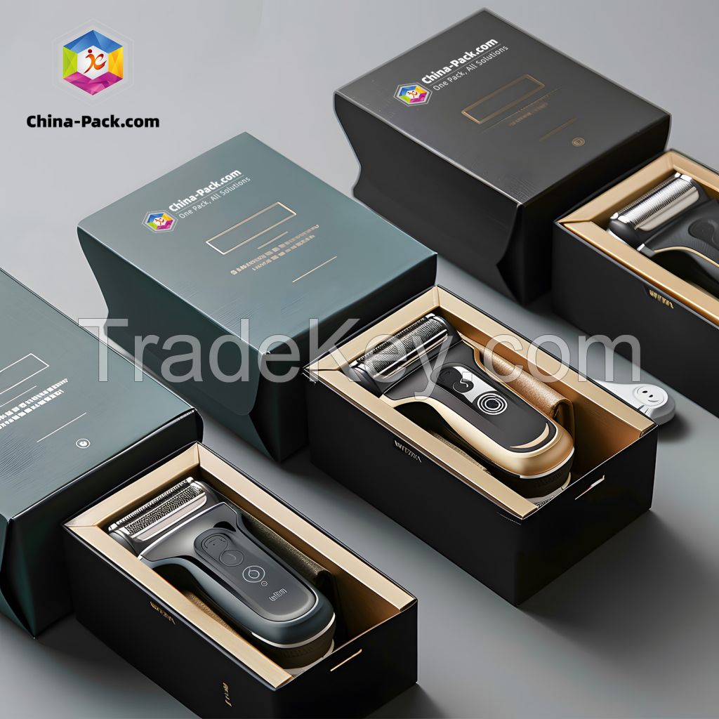 Bio- degradable eco-friendly customised electric shaving device packging box