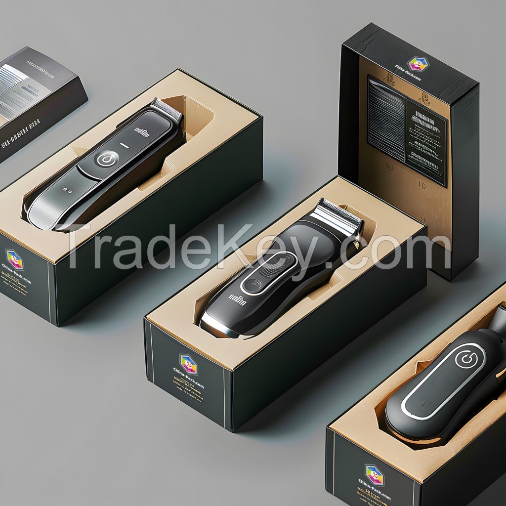 Bio- degradable eco-friendly customised electric shaving device packging box