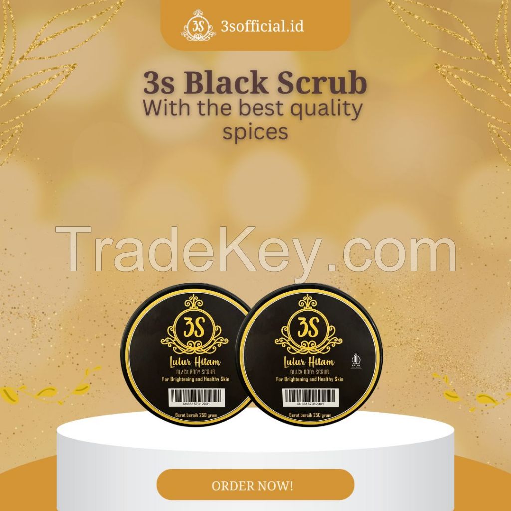 3s Black Scrub Nature care Multiple Benefits