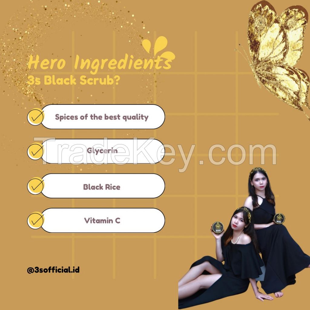 3s Black Scrub Nature Care Multiple Benefits
