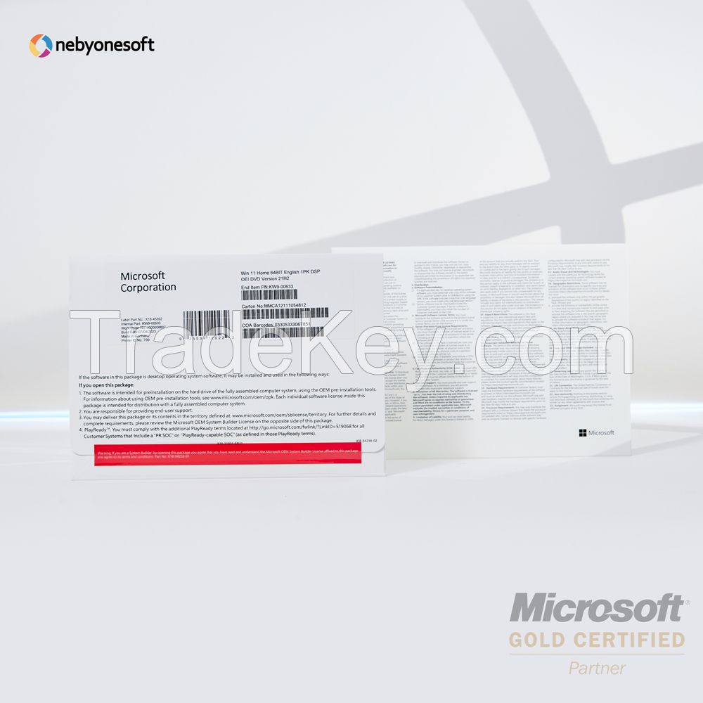 Win 11 Home Key Full Package DVD