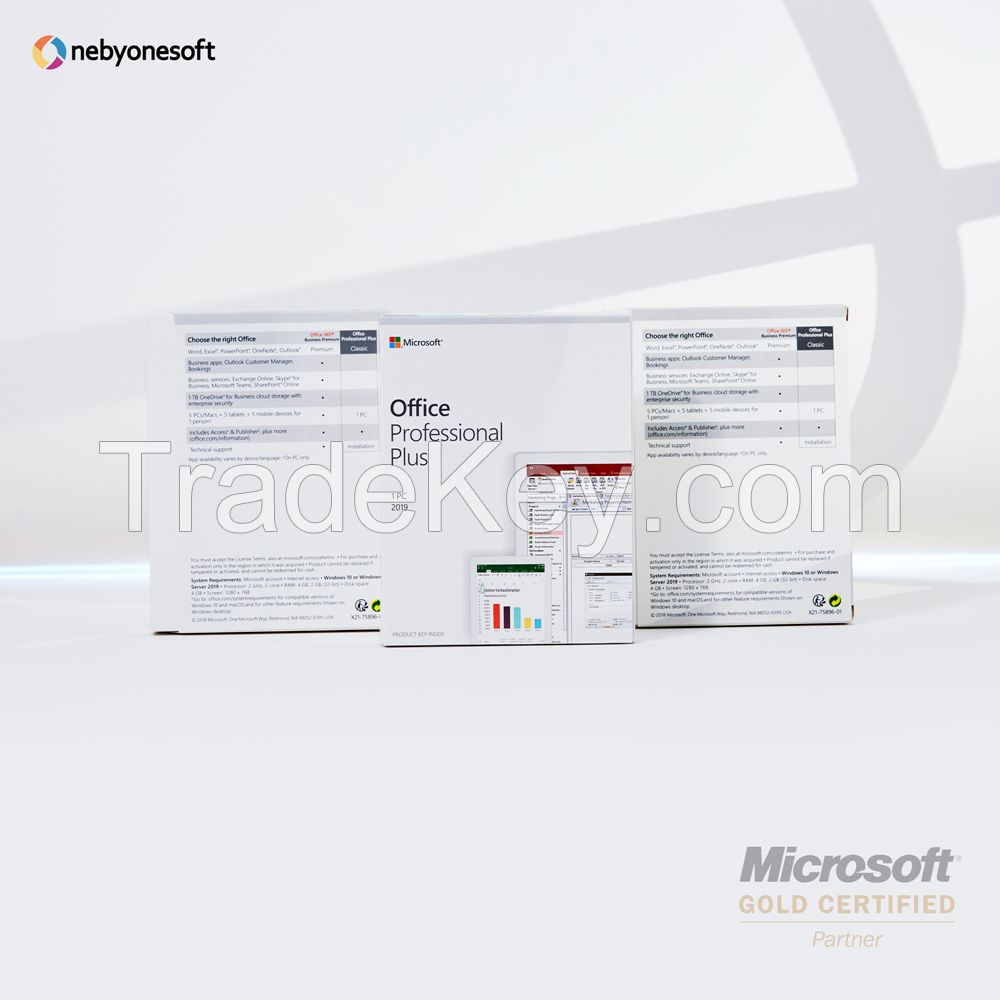 Office 2019 Pro Plus Full Package with Box Online Activation