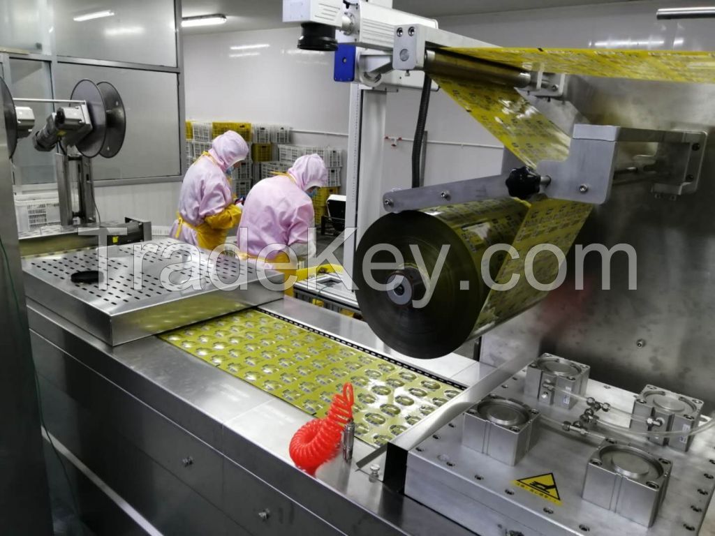 Automatic thermoforming vacuum packaging machine