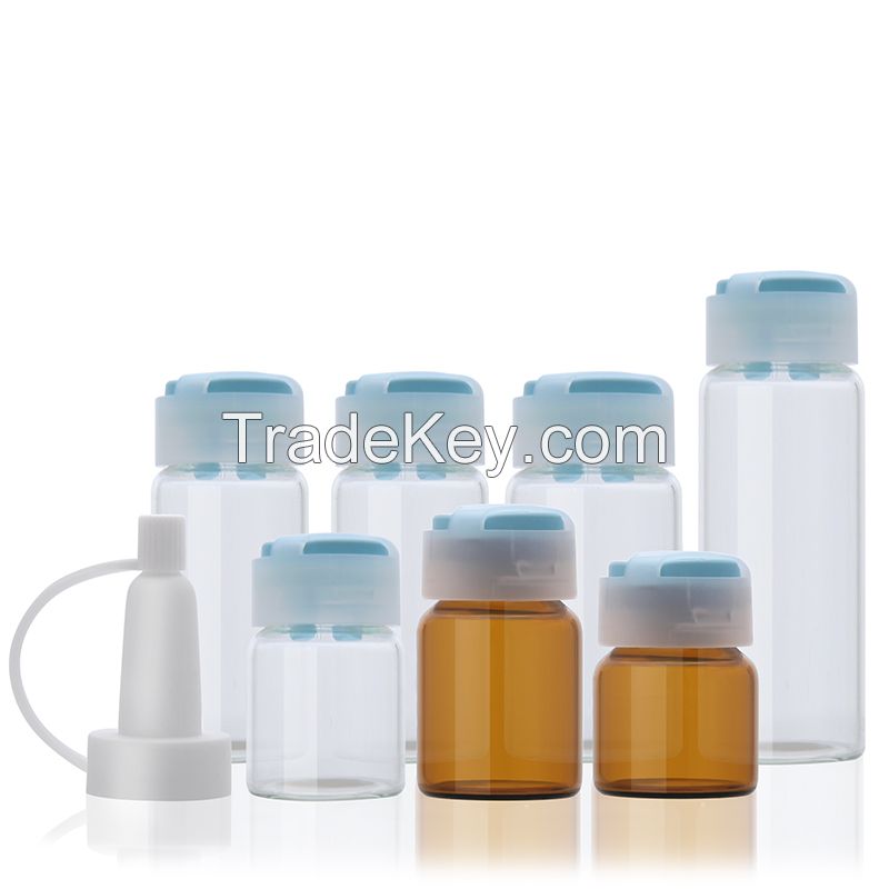 Pharmaceutical 2ml 5ml 10ml vials bottle full set packaging medical glass vials with cap